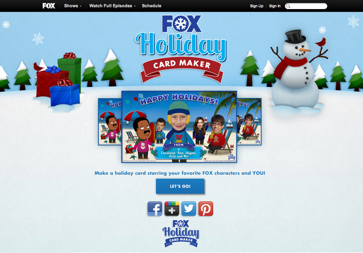 interactive Holiday Website icons photoshop user experience user interface