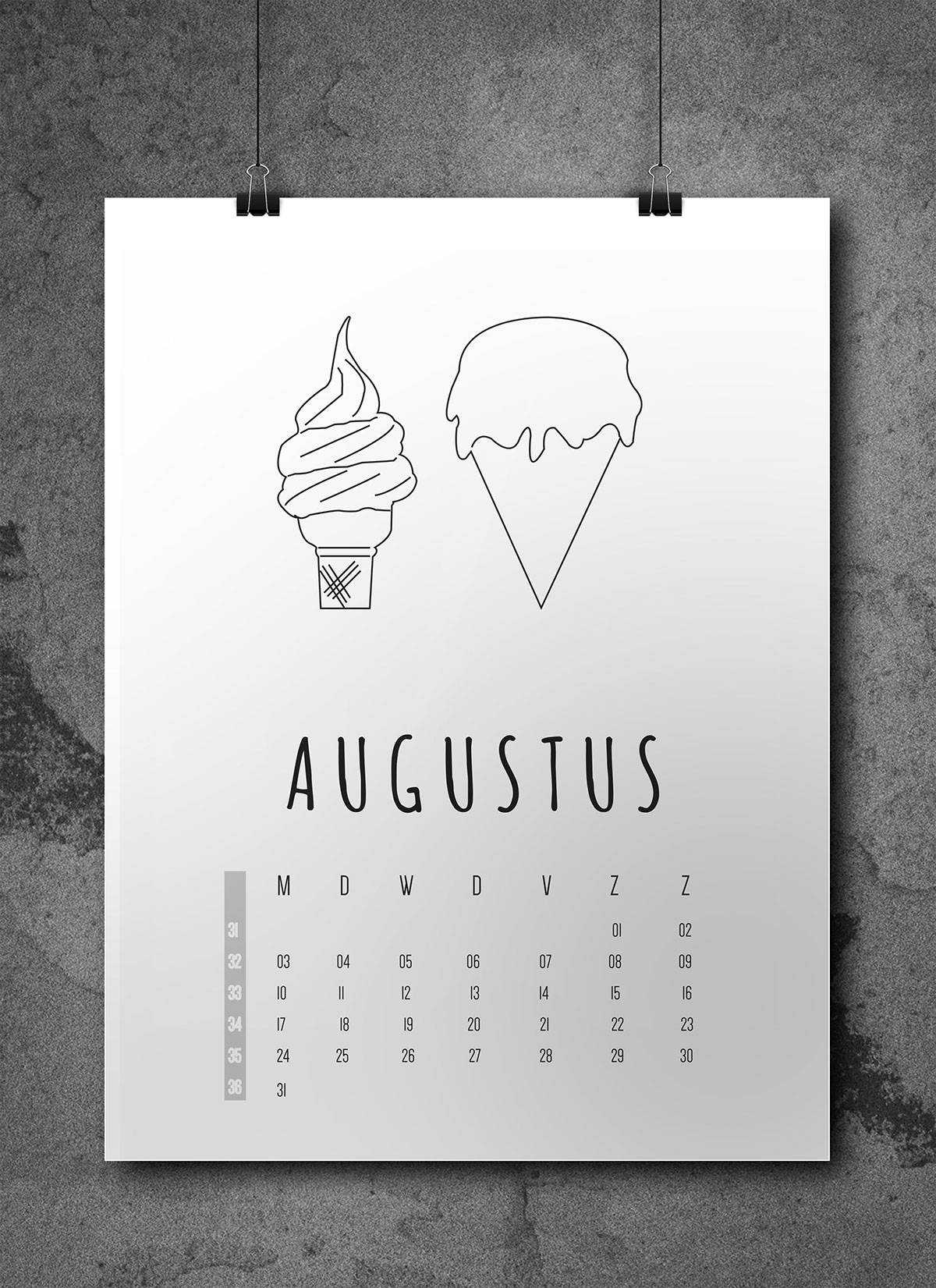 #art #calendar #2015 #months #year #colours #12 #graphicDesign #graphic #Design