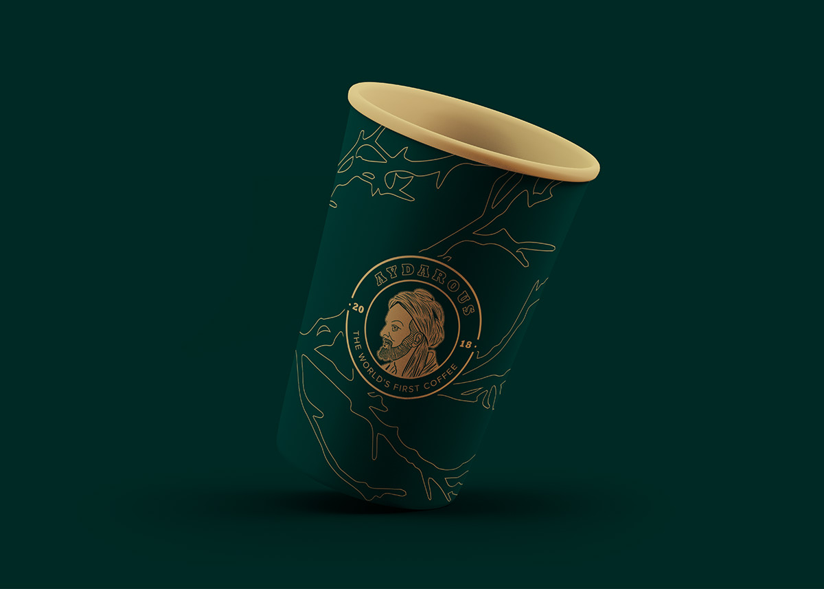 Coffee branding  identity logo Drawing  visual yemen Mocha