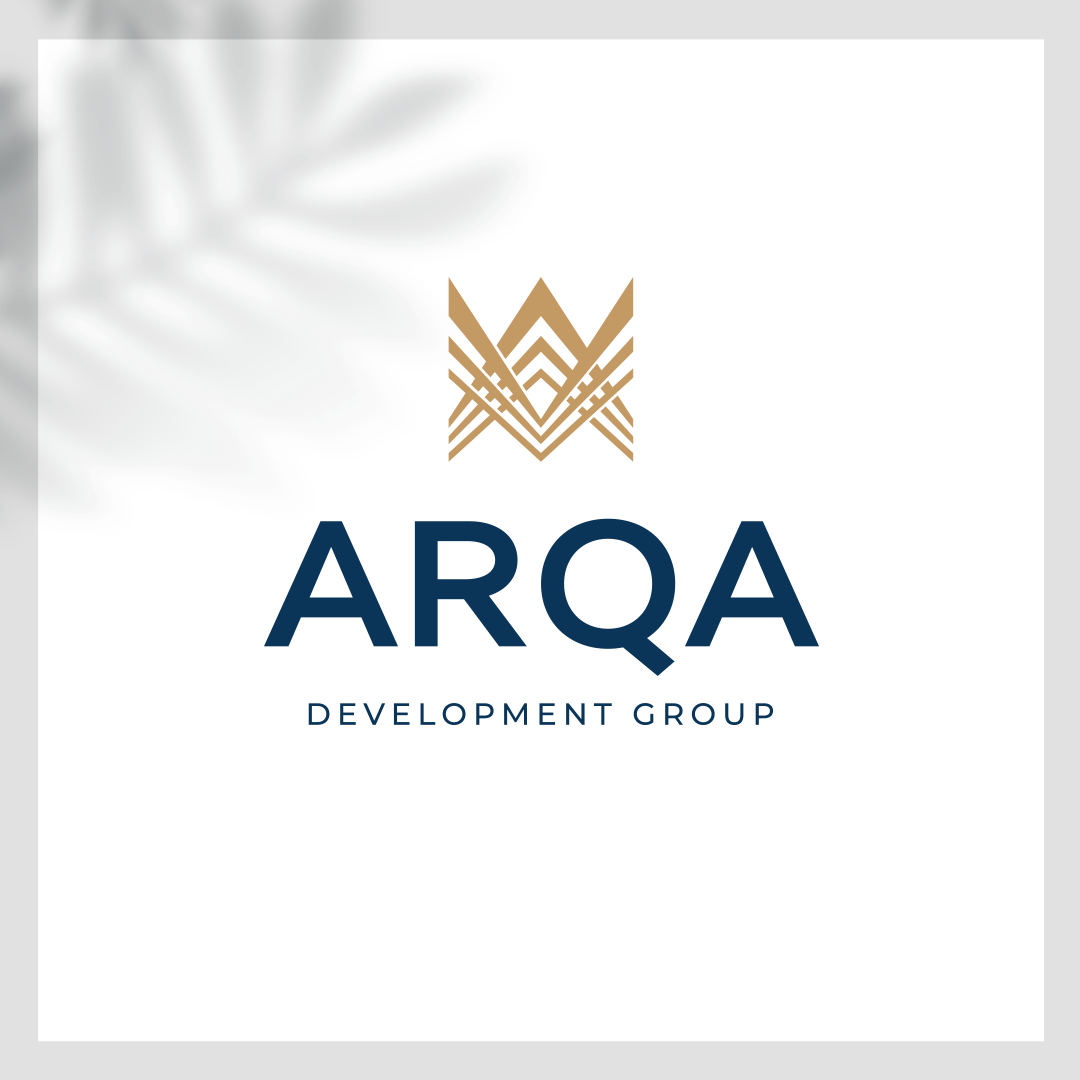 arqa Brand Mark branding  creative egypt gold logo new capital real estate brand
