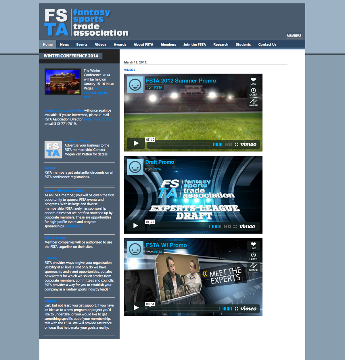 Promotion fantasy sports FSTA sports Draft premiere after effects Entertainment