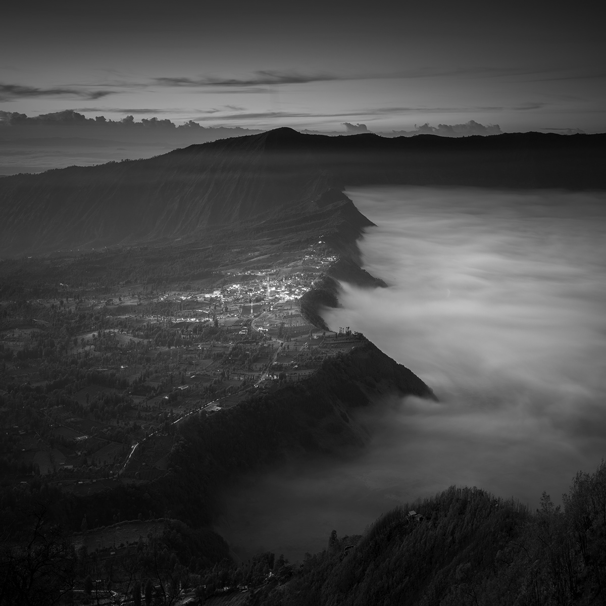 beauty of Indonesia black and white black and white fine art bromo BW photography daniel tjongari fine art indonesia Landscape mountain