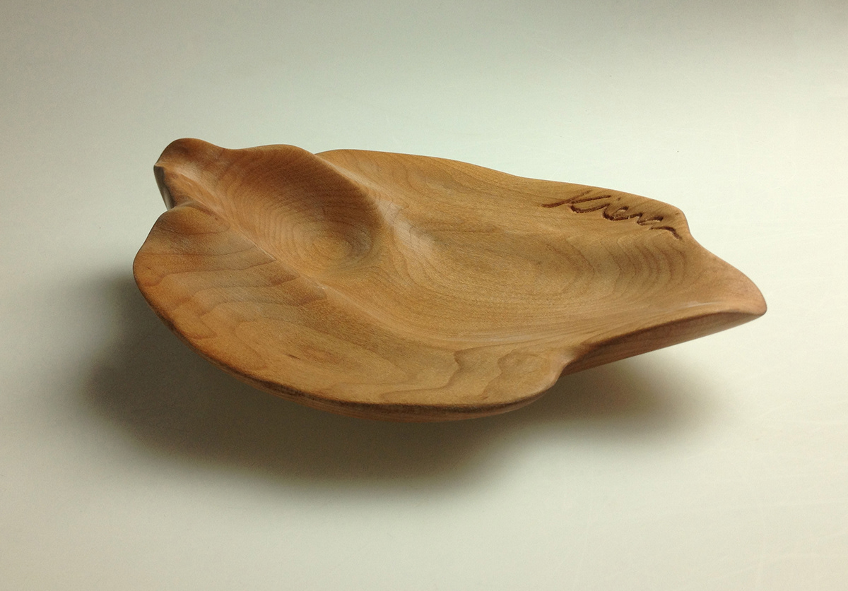 wood working  working with maple wood carving carving maple Fritillaria Imperialis crown flower petal petal carving hardwood hard maple carving hand carved dish carved maple dish hard maple dish