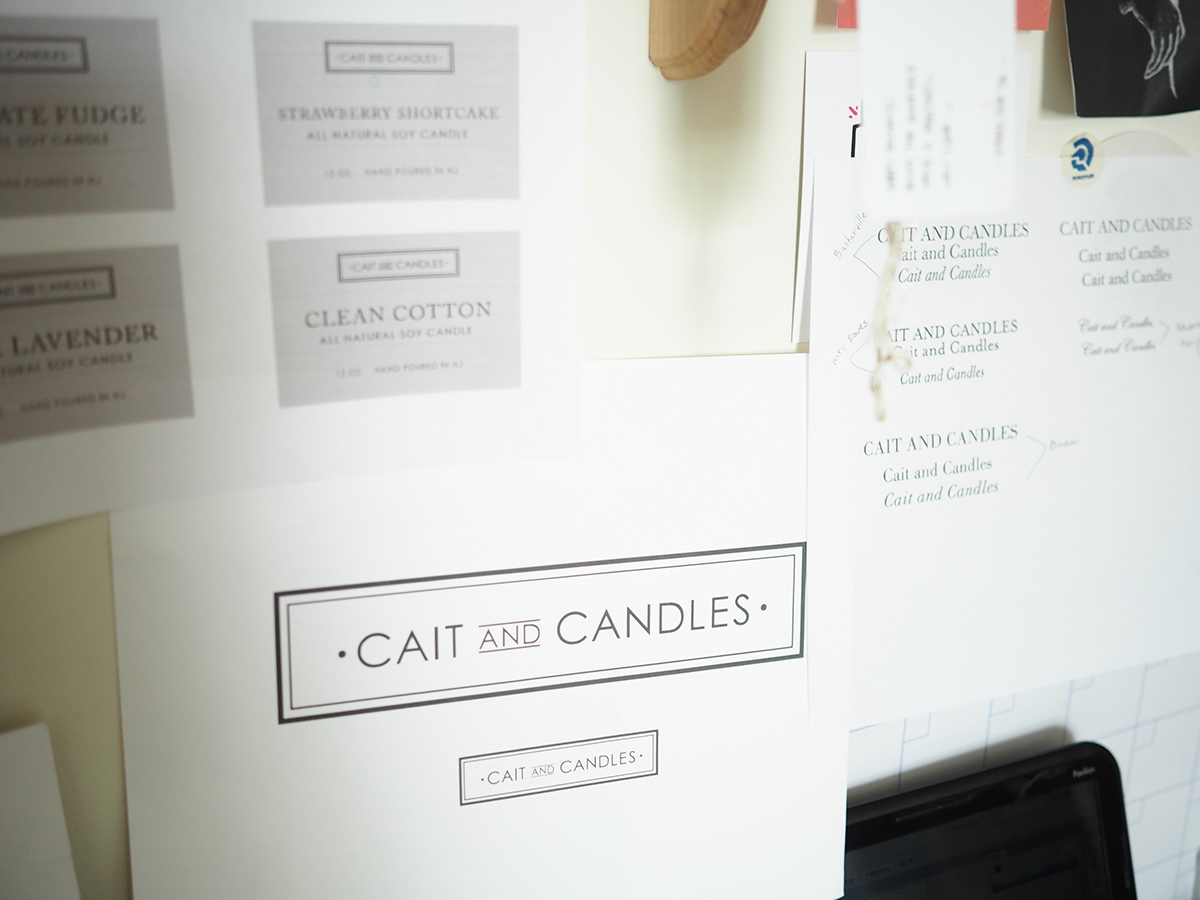 candles black and white soy wax soy wax candles handpoured type modern simple labels Packaging