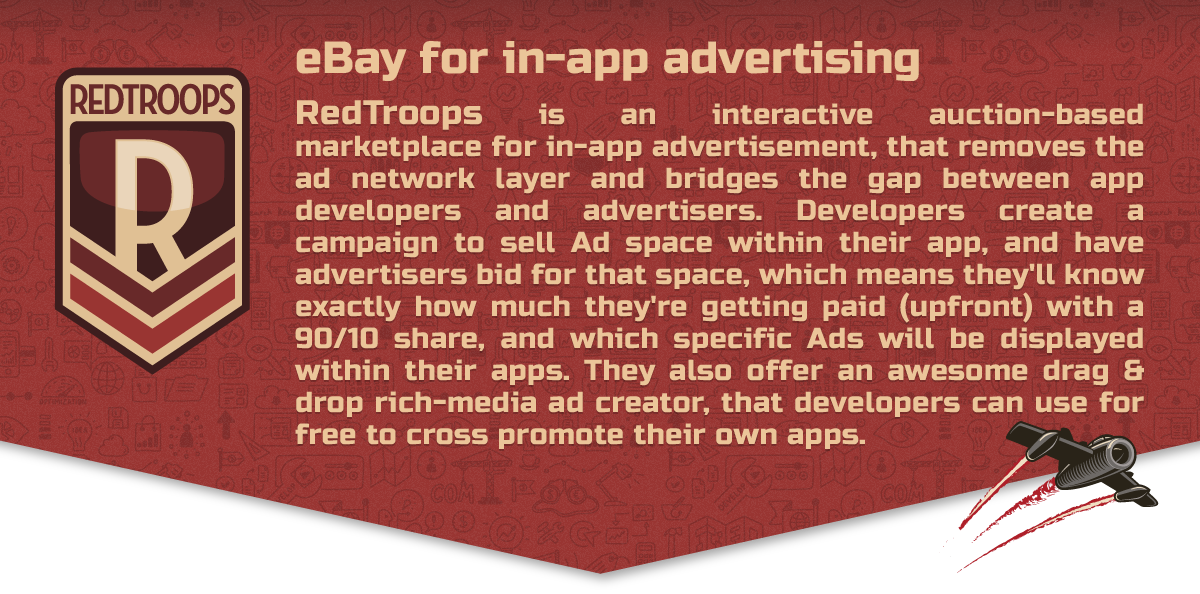Redtroops Mobile Advertising Marketplace dashboard Developers