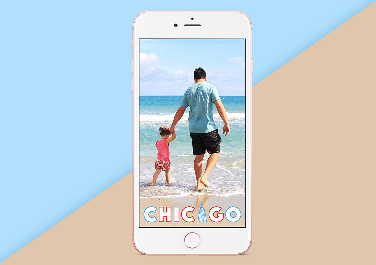 snapchat Geofilter chicago Los Angeles California New York illinois NY Cali mobile app colorful traveling Rimante Antulyte