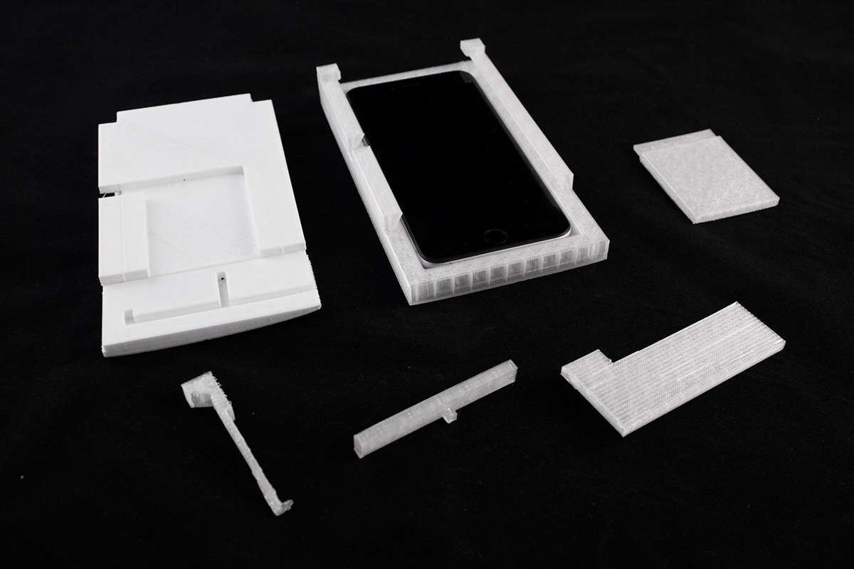 iphone apple puzzle case box design White risd foundation