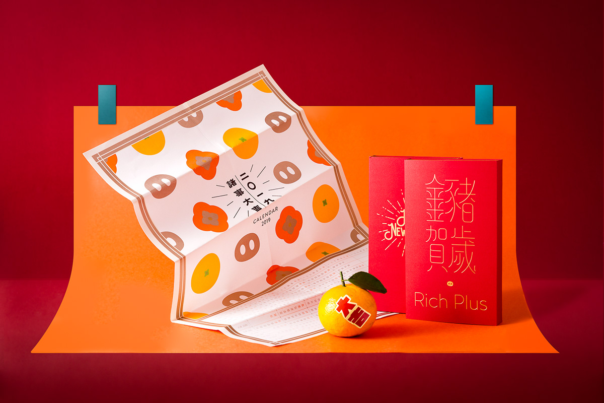 2022 design branding  chinese new year disign gift box Packaging pig