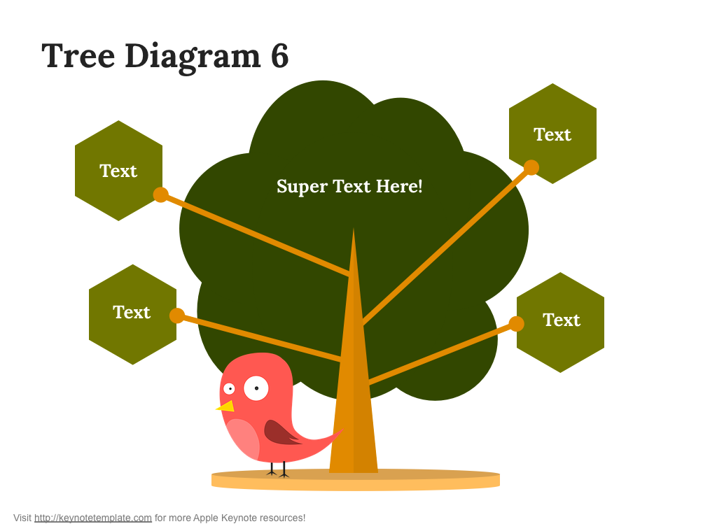 branch Tree  Family Tree free Keynote template presentation Pack element download