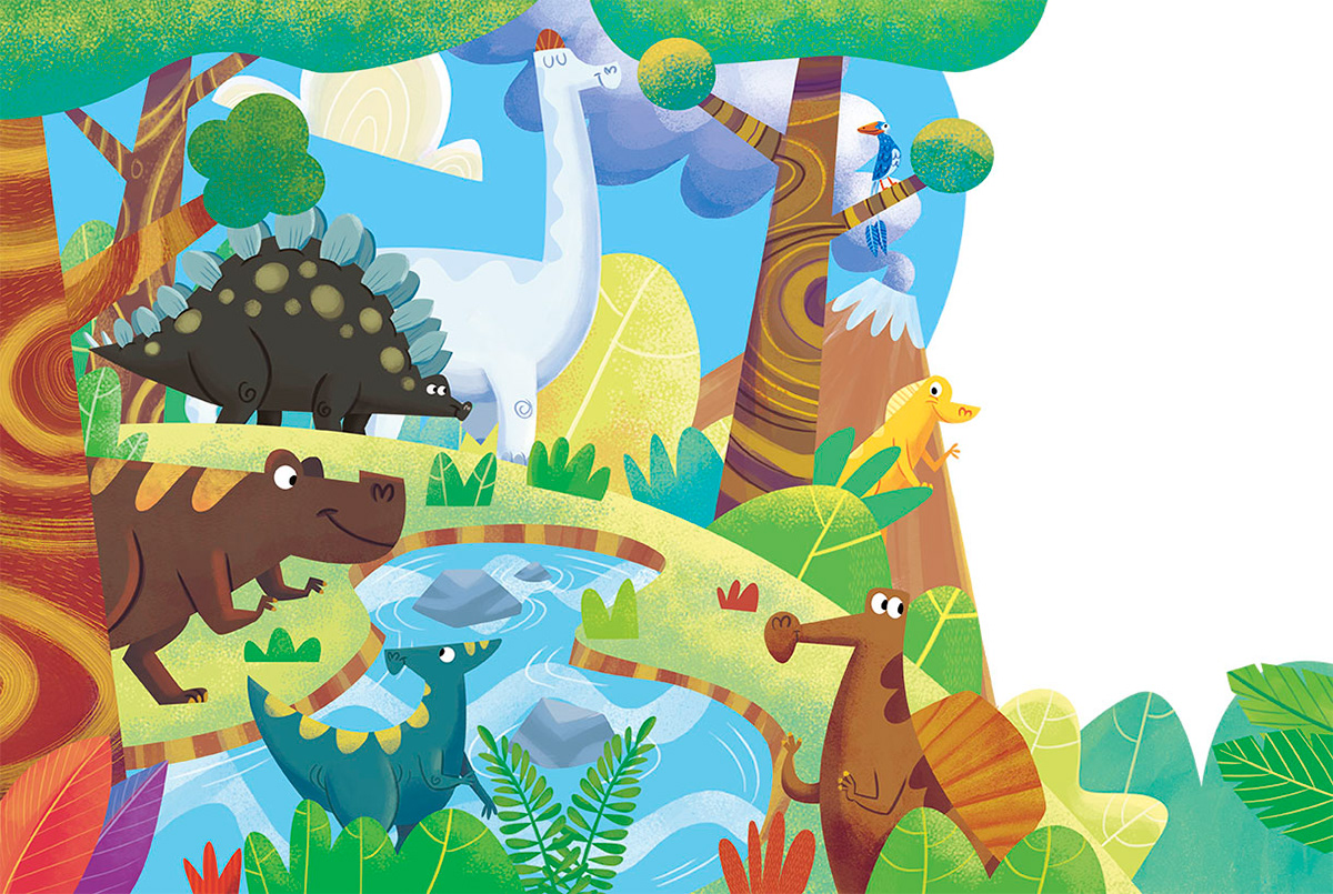 dinos Dinossauros illustrationdinos childrensbook childrenbook