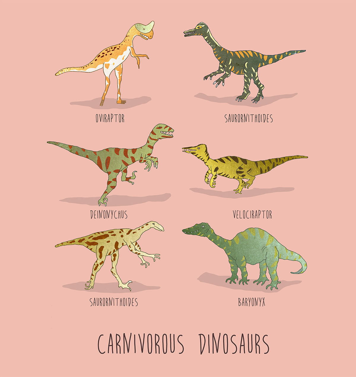 dinosaurs world Ancient draw cartoon dreams homage respect creatures animals