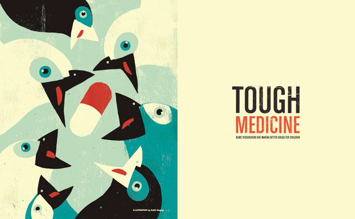 Magazine design  medical magazine  Illustration  design medical magazine