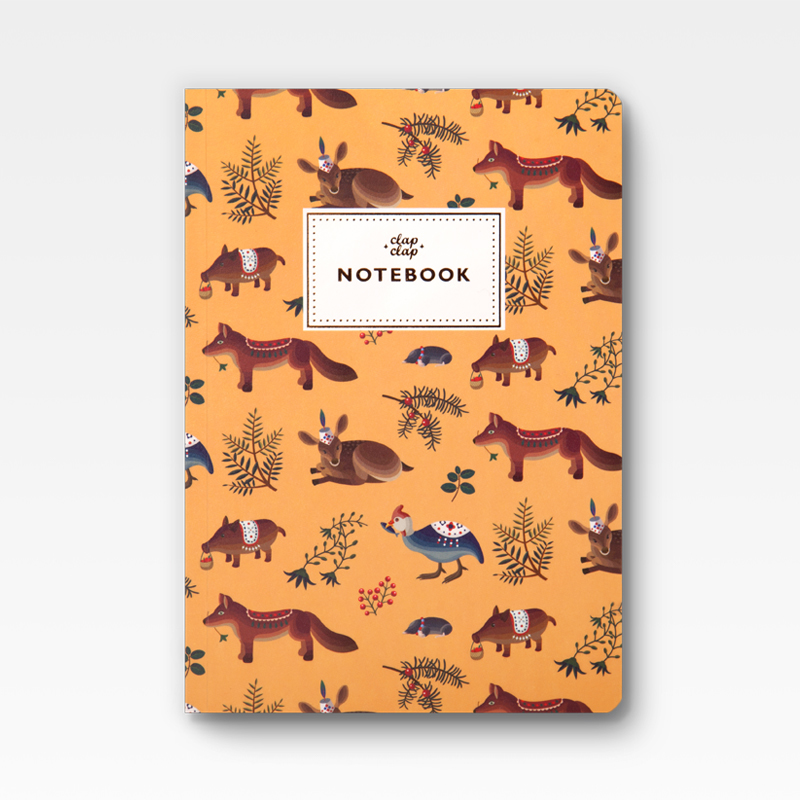 Stationery illustrated notebooks animal pattern
