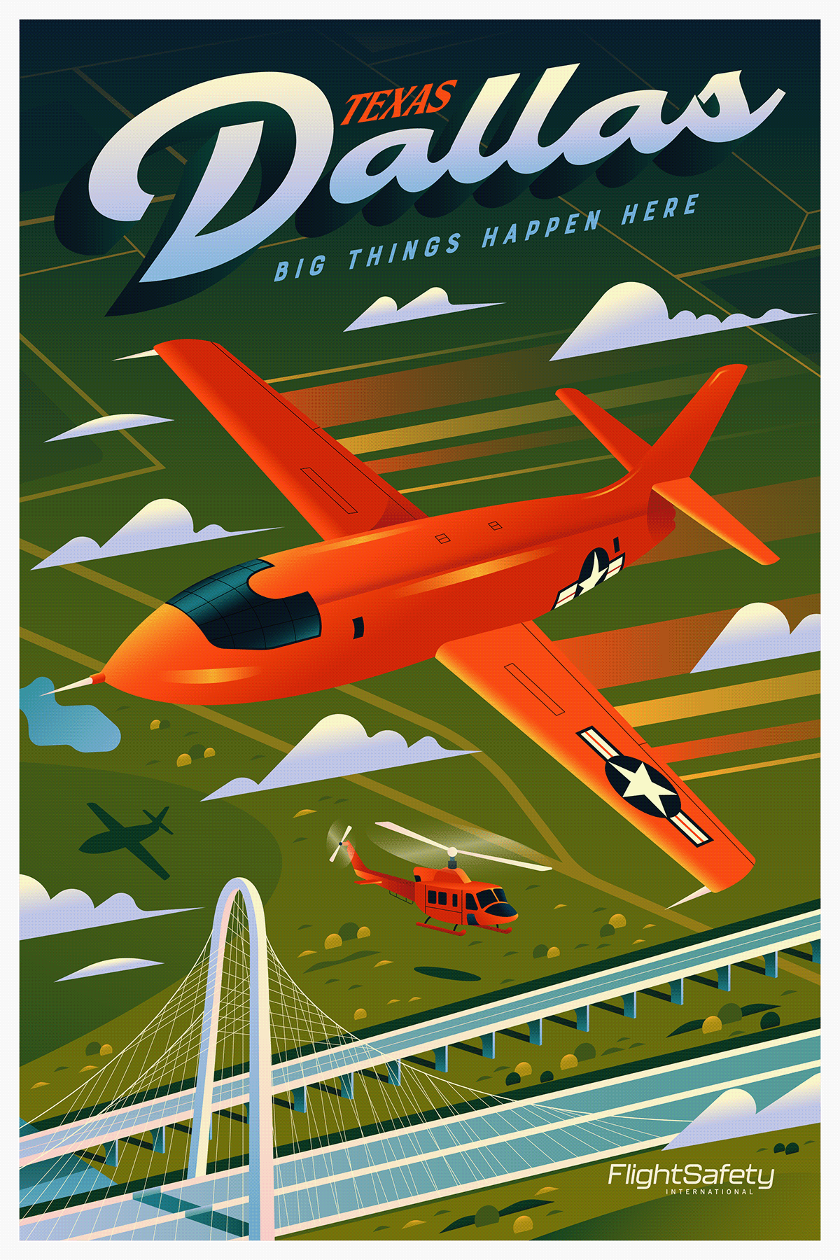 ILLUSTRATION  poster adobe illustrator Digital Art  vector airplane Travel Nature