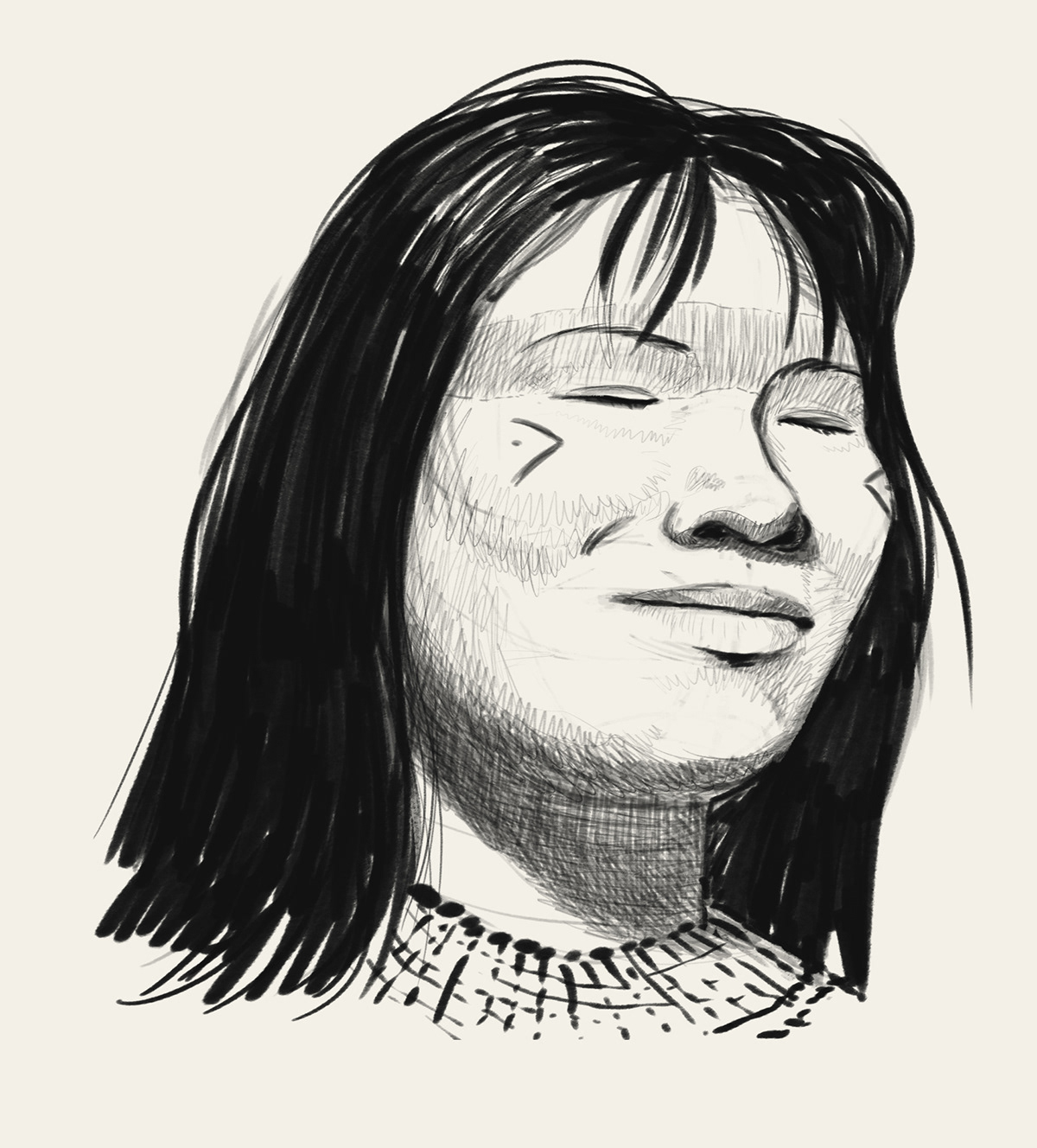 Digital Art  Drawing  faces people portrait sketch