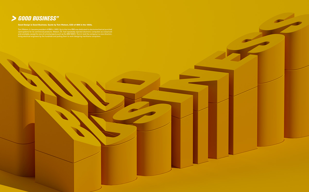 editorial  fast company lettering  3d  CGI