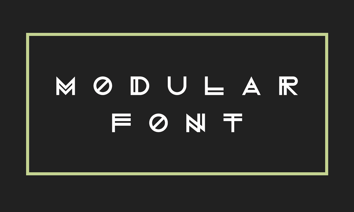 font Futura modular avantgarde vector classy black White minimal uppercase