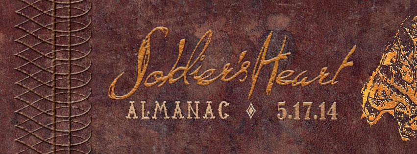 band soldier's heart almanac CD cover antique vintage Distressed letterpress waynesville wnc americana Handlettering marketing   poster digipak