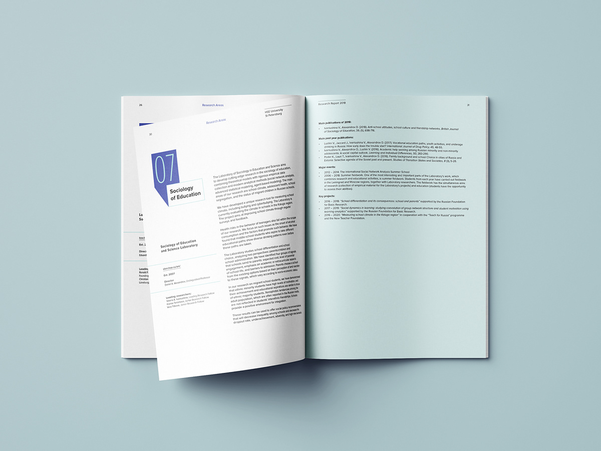 book brochure editorial infographics Layout print report research softcover University
