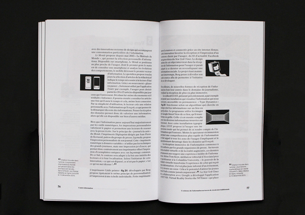 design graphique Mémoire Master Thesis graphiste edition book information independant media ILLUSTRATION 