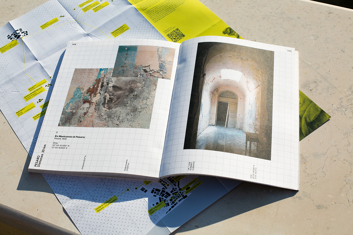 urbino pesaro VALLEFOGLIA graphic design  editorial ISIA Urbino map Landscape publication