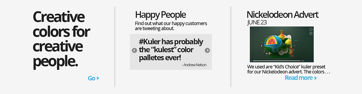 kuler photoshop color palletes Website design identity brand
