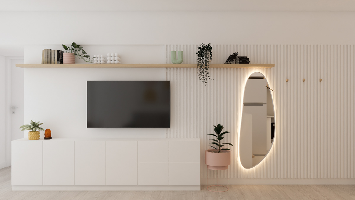 indoor interior design  architecture 3D Render vray modern