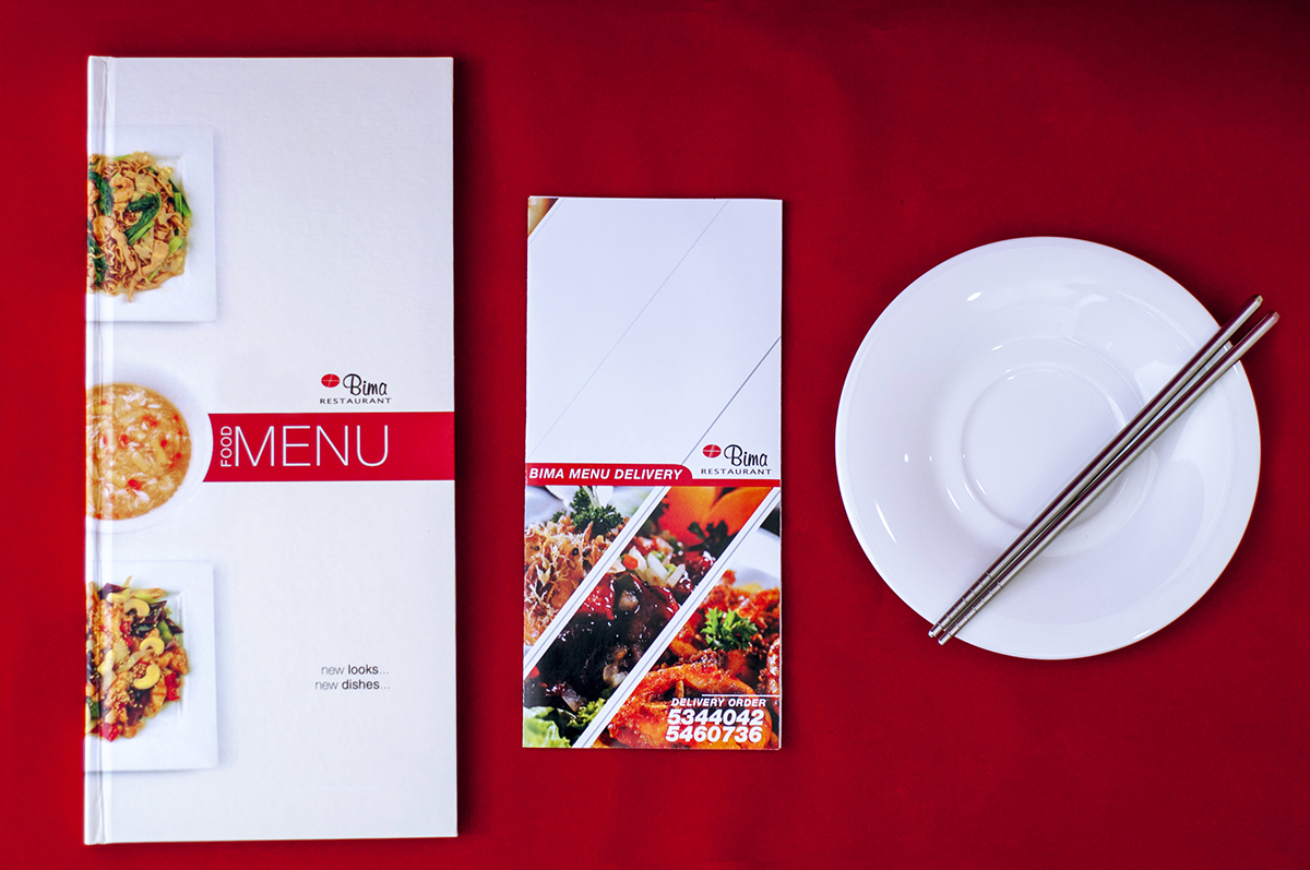 menu book restaurant chinese Food 