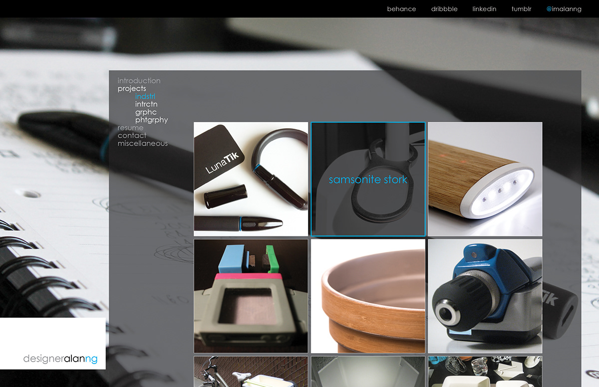 Website portfolio concept design digital Web Blog personal Project