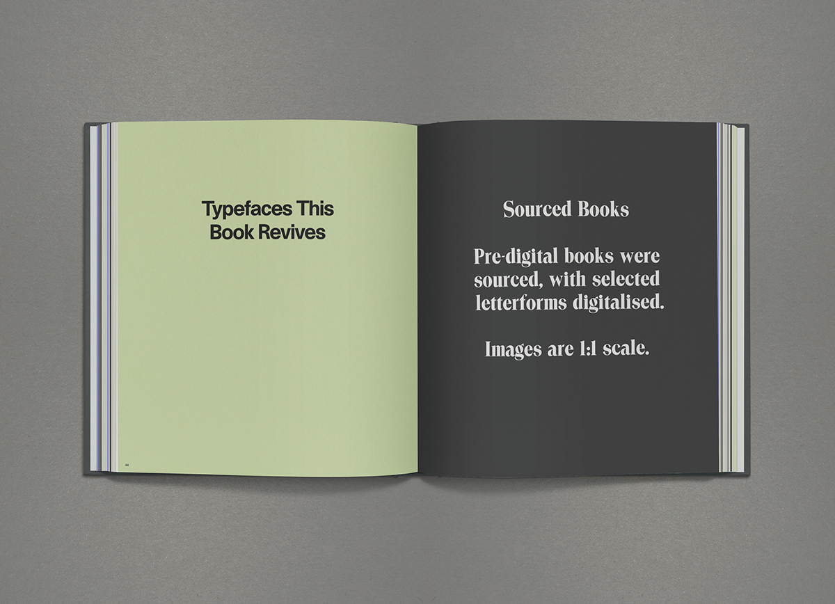 type design graphic lost Letterform letterforms editorial joe Leadbeater Typeface Hardback