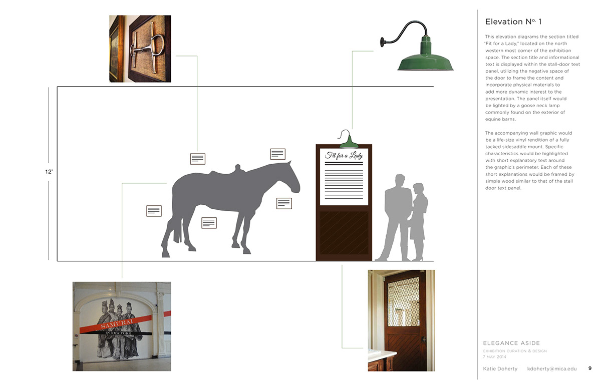 Exhibition  concept equestrian Sidesaddle museum environmental industrial traditional