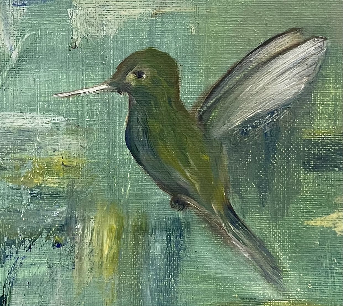 painting   oil bird