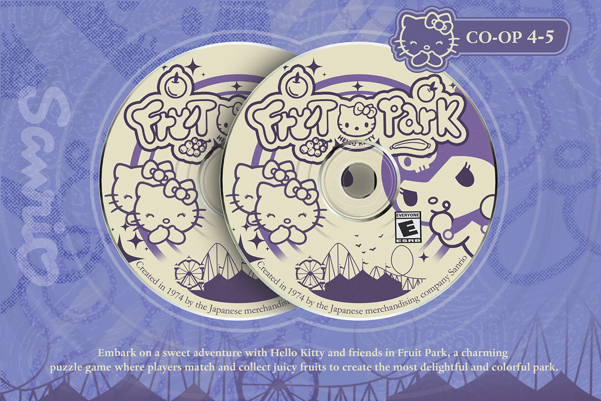 Sanrio hello kitty cd CD design game graphic ads concept