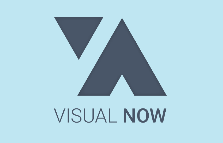 VN logo visual now design vector