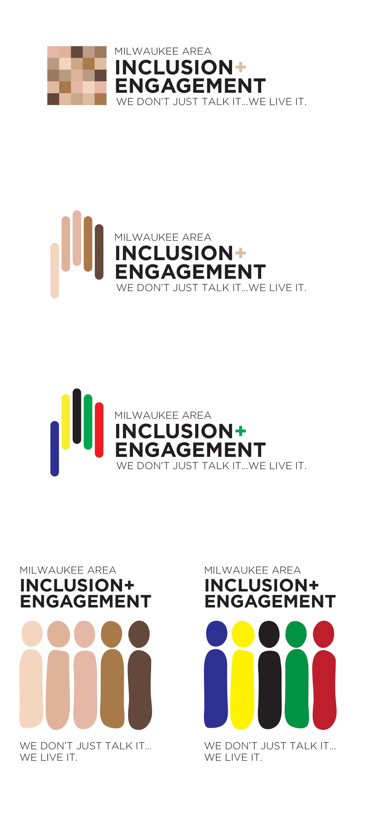 logo Diversity Milwaukee gotham Bryce Ulmer identity Proposal