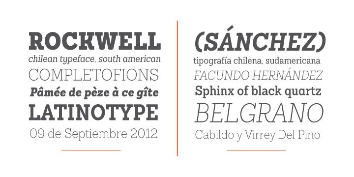 latinotype  sanchez condensed  Free font