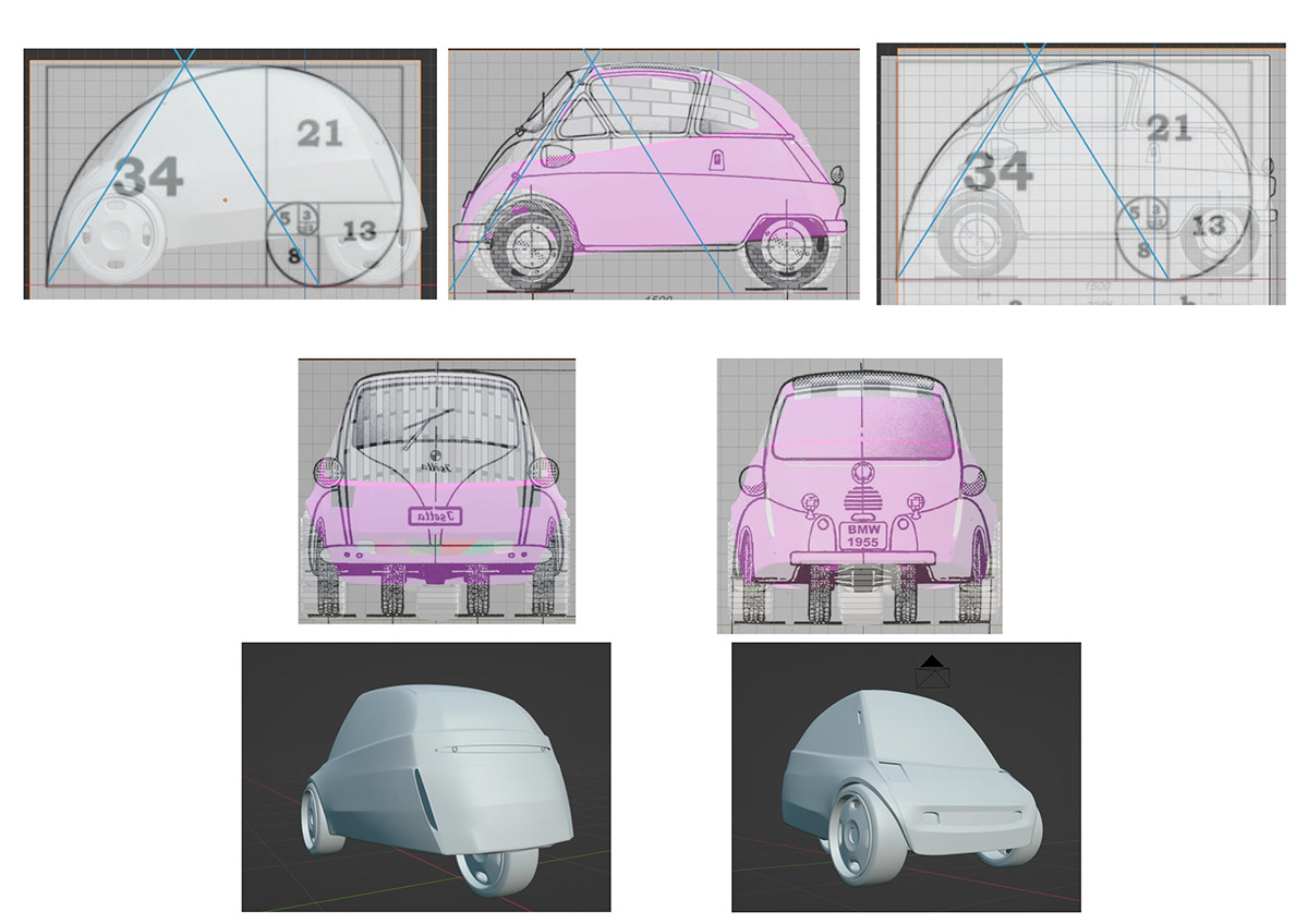 automotive   car car design concept exterior isetta rendering transportation visual