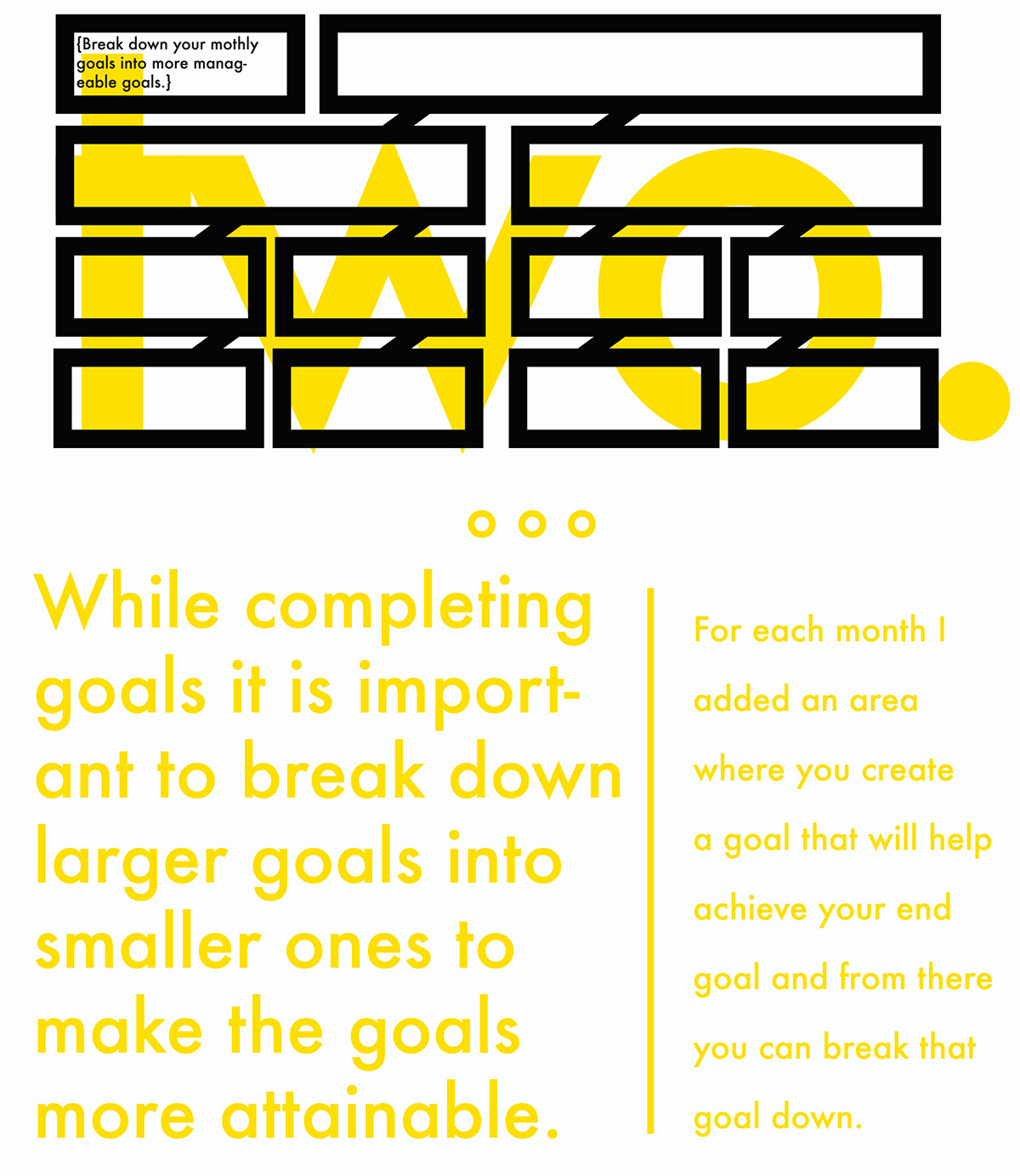 calendar goal minimal graphic design