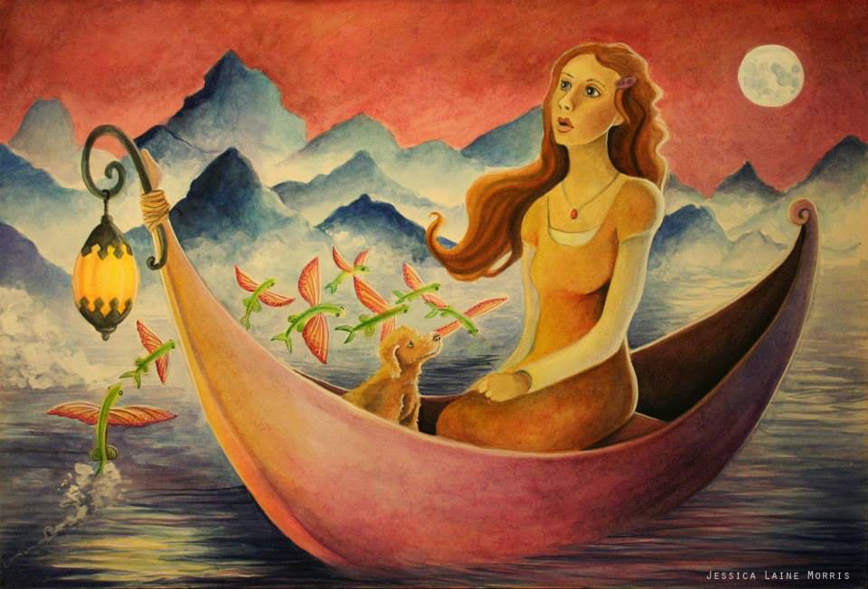 Girl on a Boat