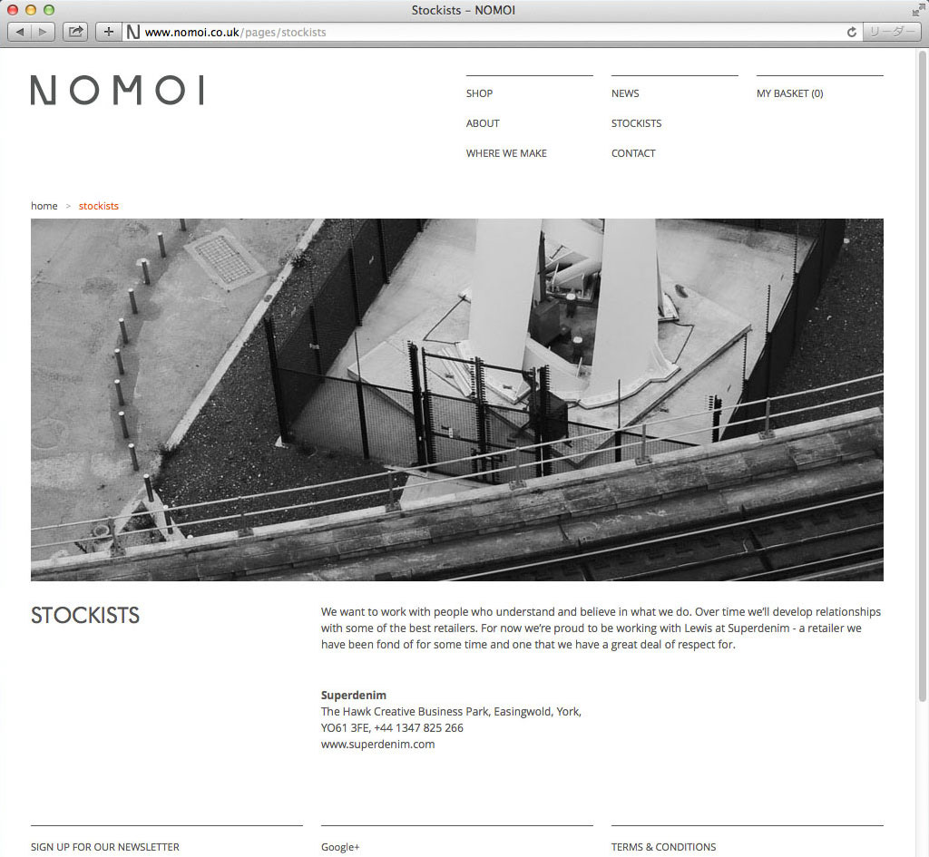 Ecommerce nomoi mens Shopify Website craftsmanship British Fashion