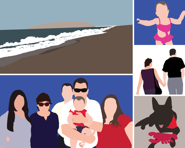 #illustration #desireetomich #beach #graphicDesign #pittsburgh #abstract #minimalistic