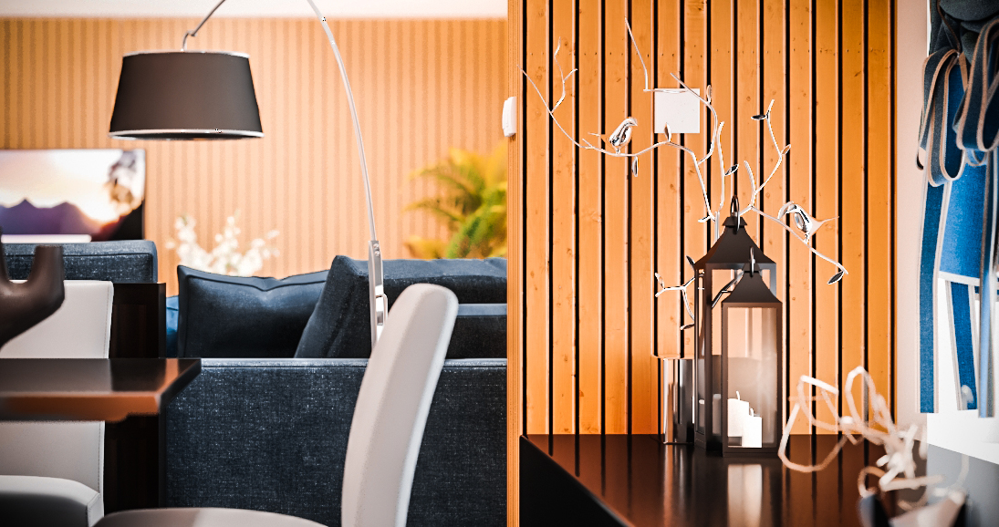 architecture 3dmax vray interior design  design photoshop 3D Project livingroom dinningroom
