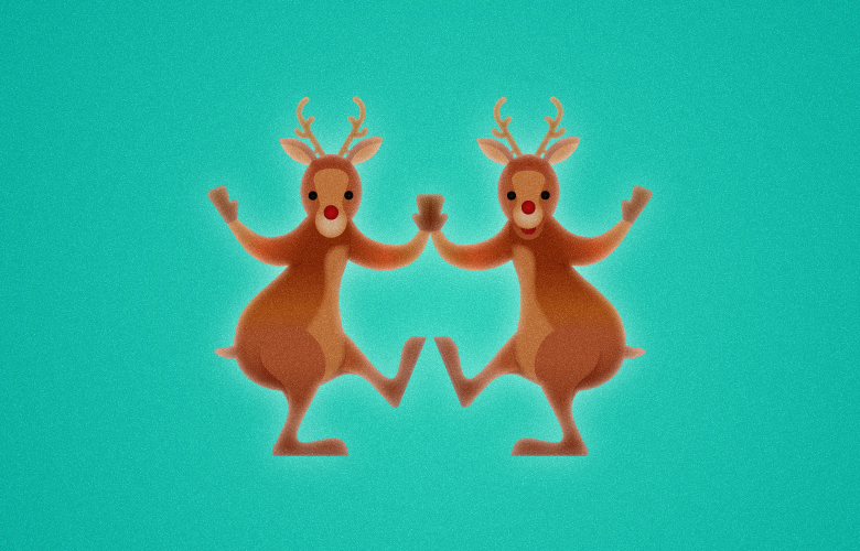 Christmas Character animal instrument santa SantaClaus deer illuminations japan illustrration Icon