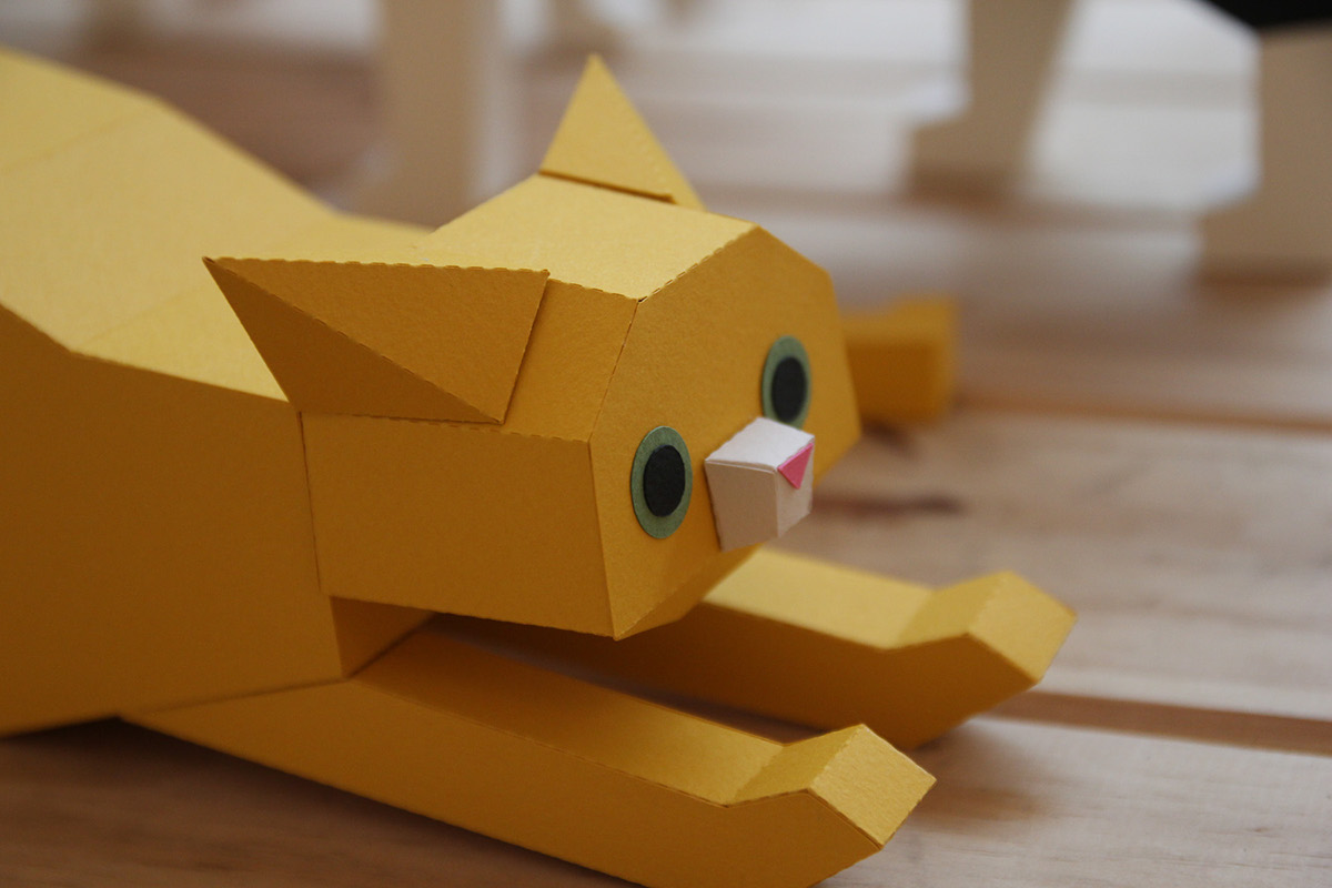 gatos cats papercraft festival furioso Paper City papercat lowpoly Catastrophe scale model