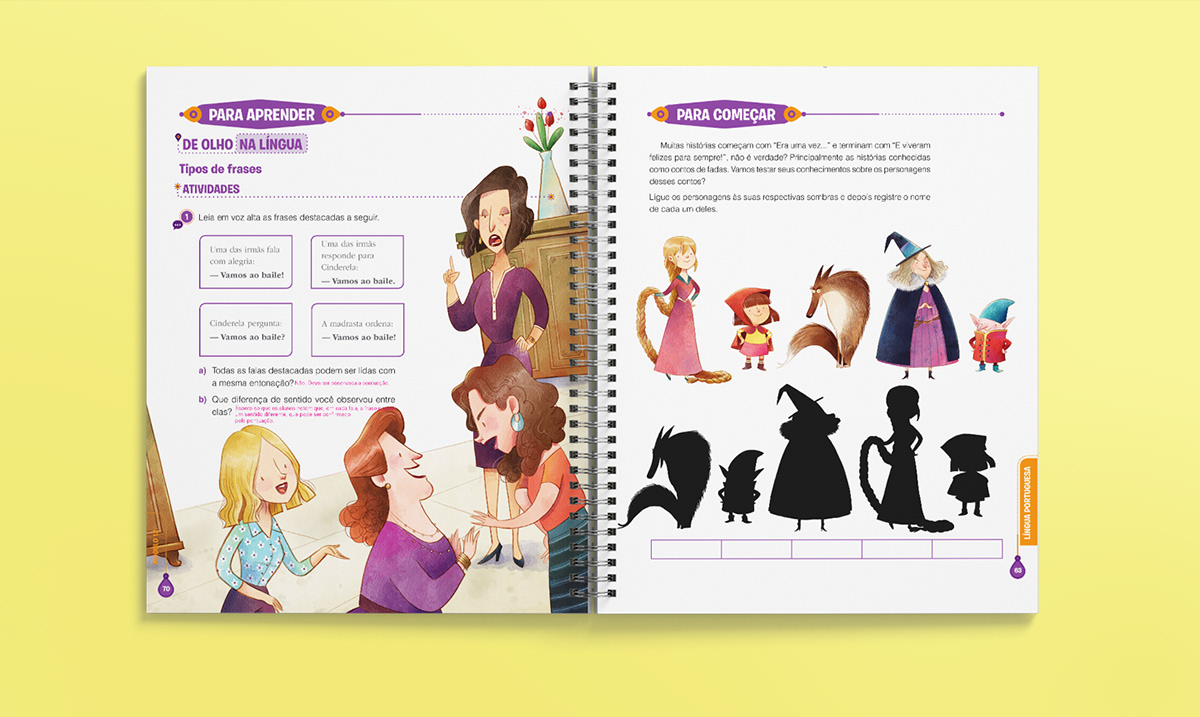 textbook childrensbook ILLUSTRATION  fairytales watercolordigital editorial
