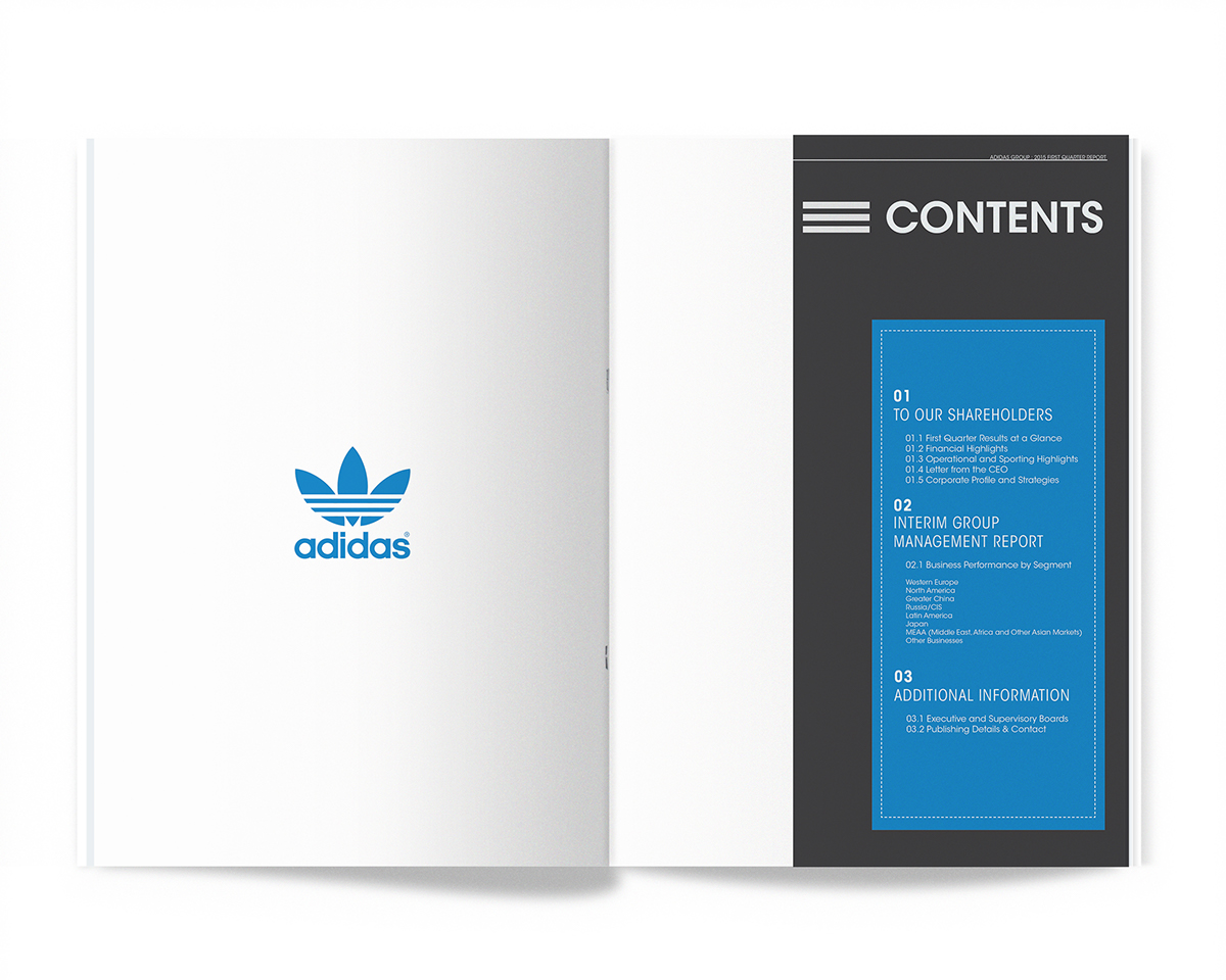 ignore cliff Ie Adidas Group Annual Report 2015 on Behance