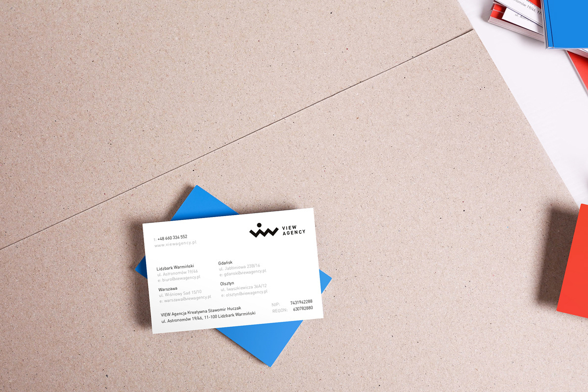 view agency agencja kreatywna fotografia produktowa business card logo