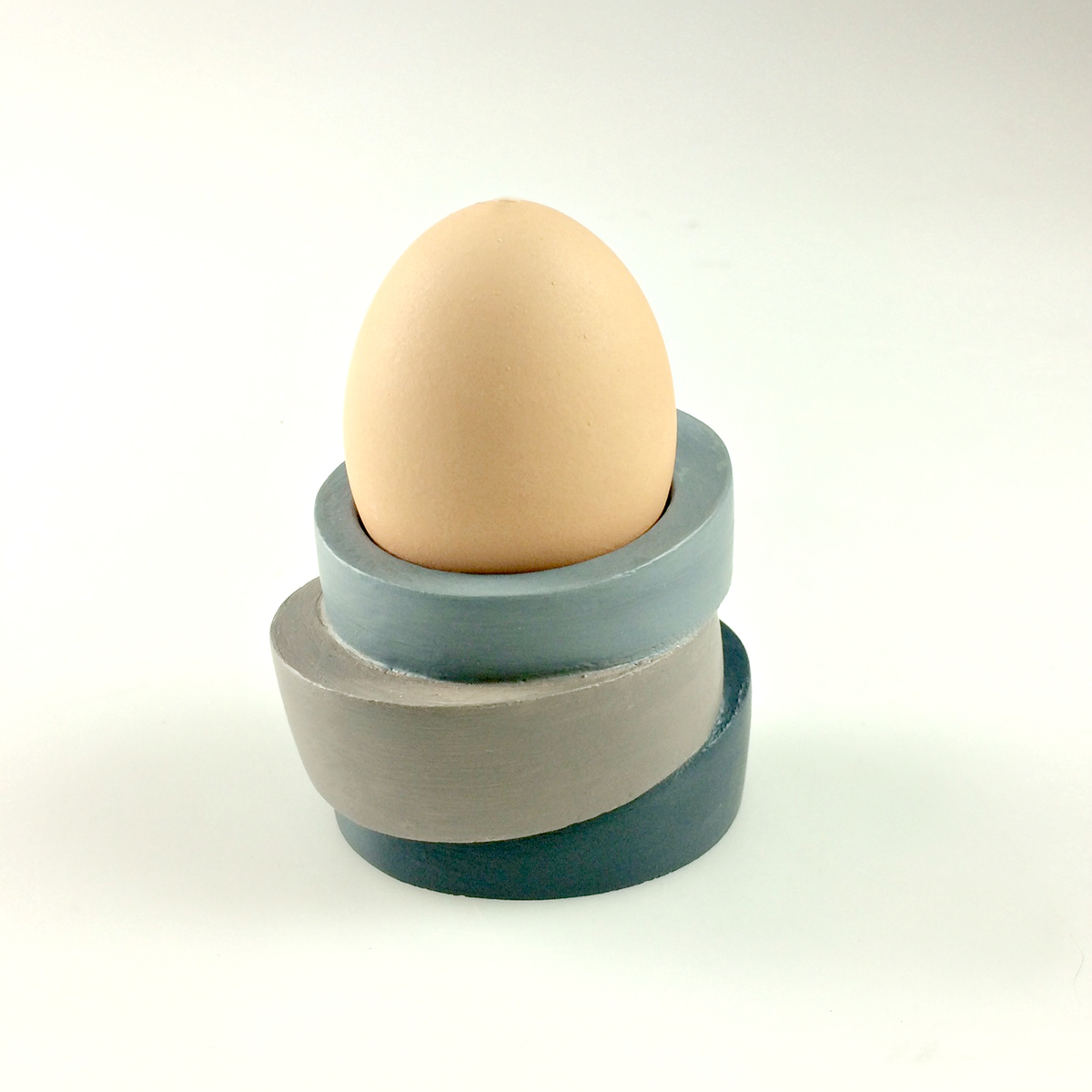 egg cup holder stones organic stacking balance zen natural Foam model