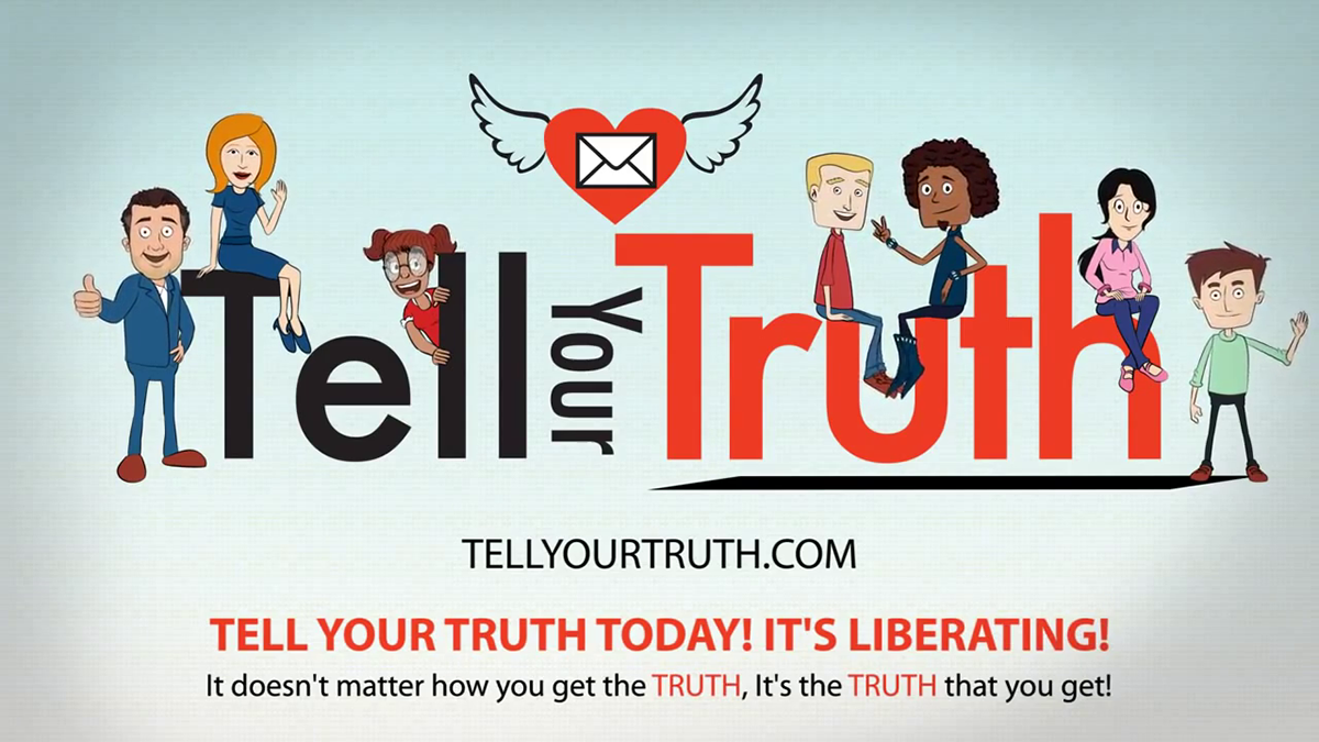 Tell Your Truth concept cartoon video
