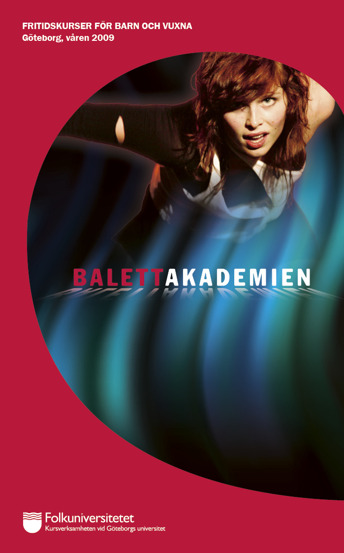 brochure ballet academy göteborg adobe illustrator photoshop InDesign